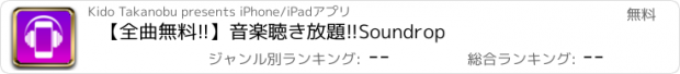 おすすめアプリ 【全曲無料!!】音楽聴き放題!!Soundrop