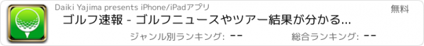 おすすめアプリ ゴルフ速報 - ゴルフニュースやツアー結果が分かるゴルフ情報アプリ