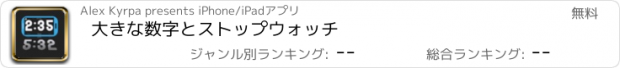 おすすめアプリ 大きな数字とストップウォッチ