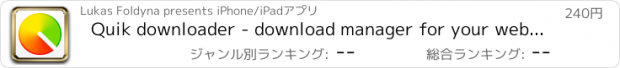 おすすめアプリ Quik downloader - download manager for your web browser