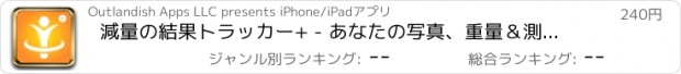 おすすめアプリ 減量の結果トラッカー+ - あなたの写真、重量＆測定の比較。
