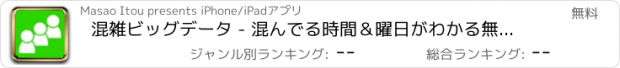 おすすめアプリ 混雑ビッグデータ - 混んでる時間＆曜日がわかる無料地図アプリ