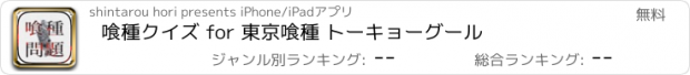 おすすめアプリ 喰種クイズ for 東京喰種 トーキョーグール