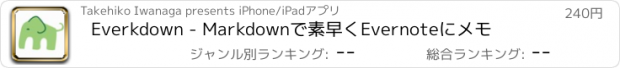 おすすめアプリ Everkdown - Markdownで素早くEvernoteにメモ