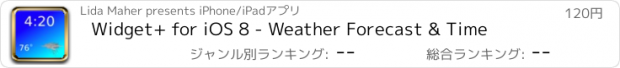 おすすめアプリ Widget+ for iOS 8 - Weather Forecast & Time