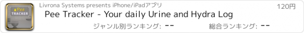 おすすめアプリ Pee Tracker - Your daily Urine and Hydra Log