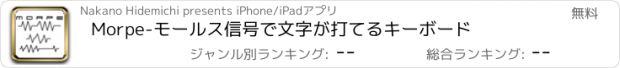 おすすめアプリ Morpe-モールス信号で文字が打てるキーボード