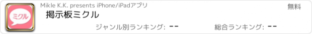 おすすめアプリ 掲示板ミクル