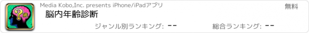 おすすめアプリ 脳内年齢診断