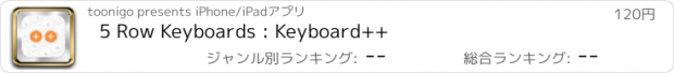 おすすめアプリ 5 Row Keyboards : Keyboard++