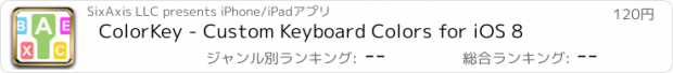 おすすめアプリ ColorKey - Custom Keyboard Colors for iOS 8