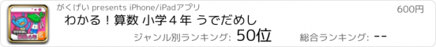 おすすめアプリ わかる！算数 小学４年 うでだめし