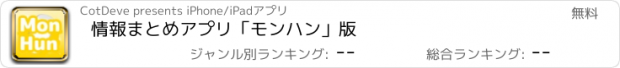 おすすめアプリ 情報まとめアプリ「モンハン」版