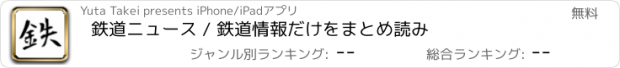 おすすめアプリ 鉄道ニュース / 鉄道情報だけをまとめ読み