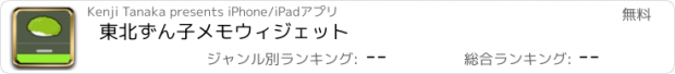 おすすめアプリ 東北ずん子メモウィジェット