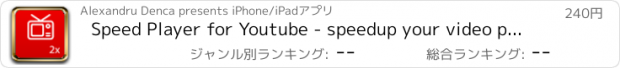 おすすめアプリ Speed Player for Youtube - speedup your video playback