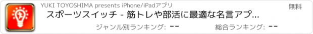 おすすめアプリ スポーツスイッチ - 筋トレや部活に最適な名言アプリ！