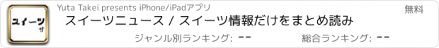 おすすめアプリ スイーツニュース / スイーツ情報だけをまとめ読み