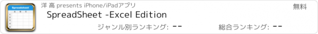 おすすめアプリ SpreadSheet -Excel Edition