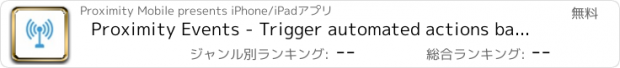 おすすめアプリ Proximity Events - Trigger automated actions based on your proximity to a location