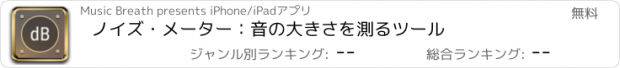 おすすめアプリ ノイズ・メーター：音の大きさを測るツール