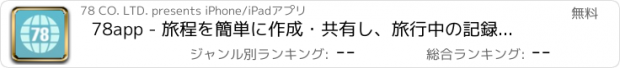 おすすめアプリ 78app - 旅程を簡単に作成・共有し、旅行中の記録も可能なアプリ