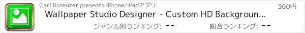 おすすめアプリ Wallpaper Studio Designer - Custom HD Background, Monogram Creator, Editor & Maker for Lock and Home Screen
