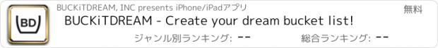 おすすめアプリ BUCKiTDREAM - Create your dream bucket list!