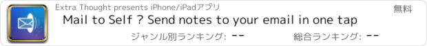 おすすめアプリ Mail to Self • Send notes to your email in one tap