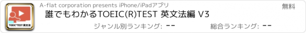 おすすめアプリ 誰でもわかるTOEIC(R)TEST 英文法編 V3