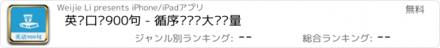 おすすめアプリ 英语口语900句 - 循序渐进扩大词汇量