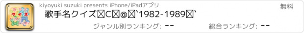 おすすめアプリ 歌手名クイズ④　～1982-1989～