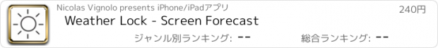 おすすめアプリ Weather Lock - Screen Forecast