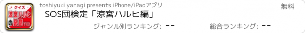 おすすめアプリ SOS団検定「涼宮ハルヒ編」