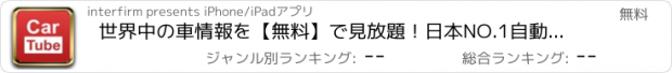 おすすめアプリ 世界中の車情報を【無料】で見放題！日本NO.1自動車アプリCarTube [ カーチューブ ]