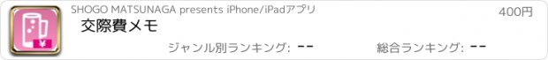 おすすめアプリ 交際費メモ