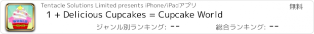 おすすめアプリ 1 + Delicious Cupcakes = Cupcake World