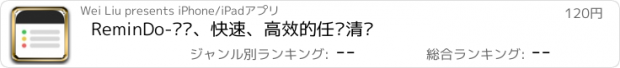 おすすめアプリ ReminDo-简洁、快速、高效的任务清单