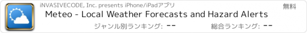 おすすめアプリ Meteo - Local Weather Forecasts and Hazard Alerts