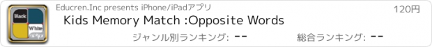 おすすめアプリ Kids Memory Match :Opposite Words