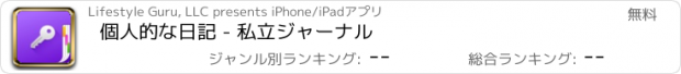 おすすめアプリ 個人的な日記 - 私立ジャーナル