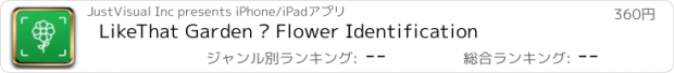 おすすめアプリ LikeThat Garden – Flower Identification