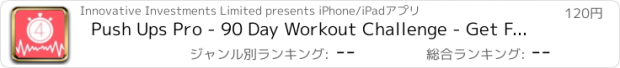 おすすめアプリ Push Ups Pro - 90 Day Workout Challenge - Get Fit in 4 Minutes Per Day with Intensive Tabata Interval Training