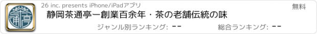 おすすめアプリ 静岡茶通亭ー創業百余年・茶の老舗伝統の味