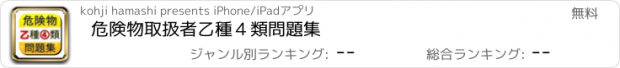 おすすめアプリ 危険物取扱者　乙種４類　問題集