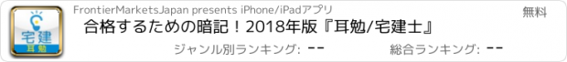 おすすめアプリ 合格するための暗記！2018年版『耳勉/宅建士』