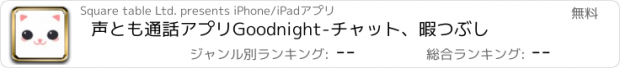 おすすめアプリ 声とも通話アプリGoodnight-チャット、暇つぶし