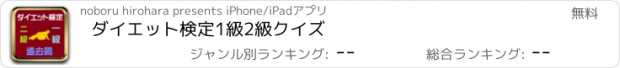 おすすめアプリ ダイエット検定1級2級クイズ