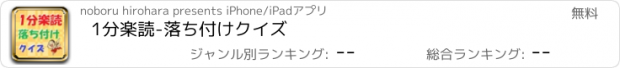 おすすめアプリ 1分楽読-落ち付けクイズ