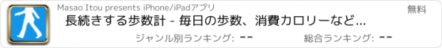 おすすめアプリ 長続きする歩数計 - 毎日の歩数、消費カロリーなどがわかる無料歩数計アプリ